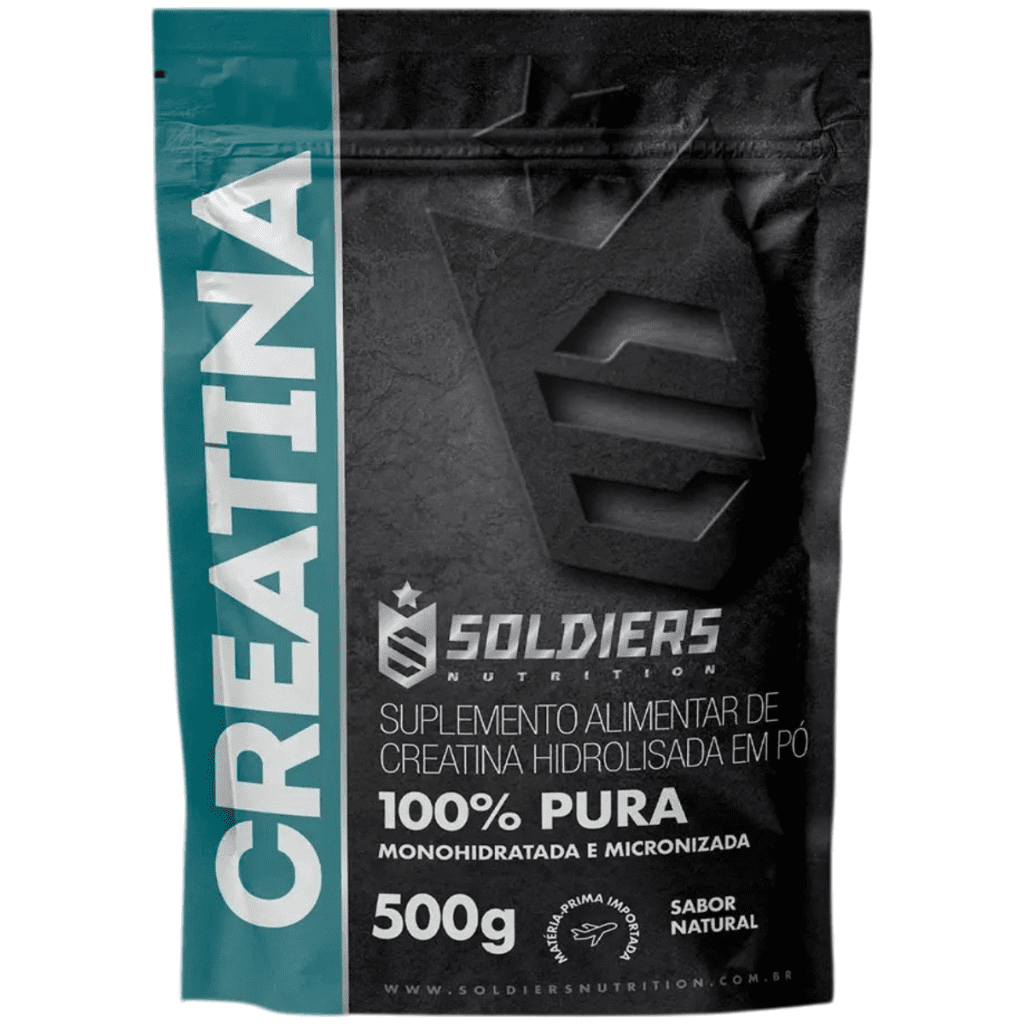 Kit: Creatina Monohidratada 500g (2 Unidades) - 100% Pura Importada - Soldiers Nutrition